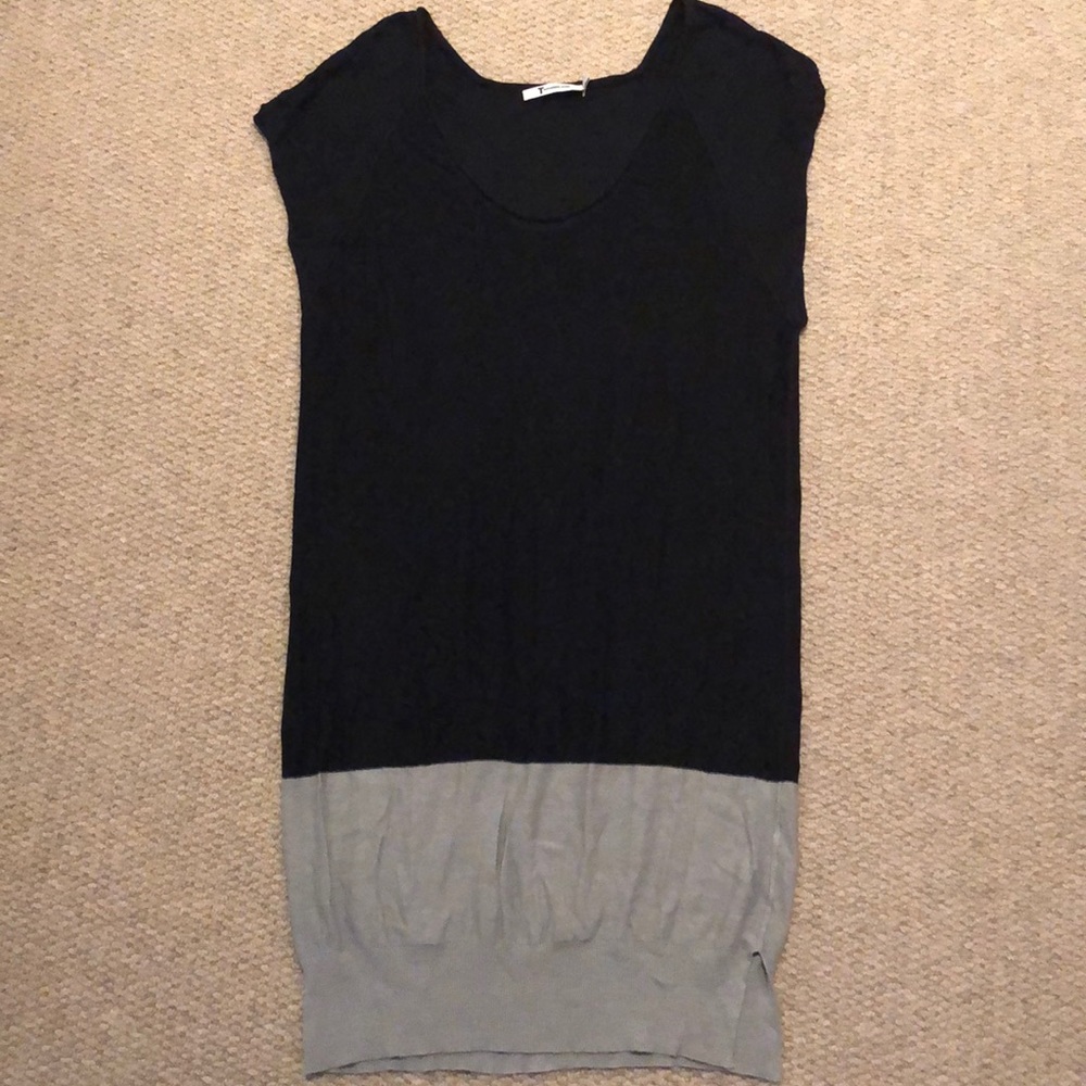 T Alexander Wang color block long top